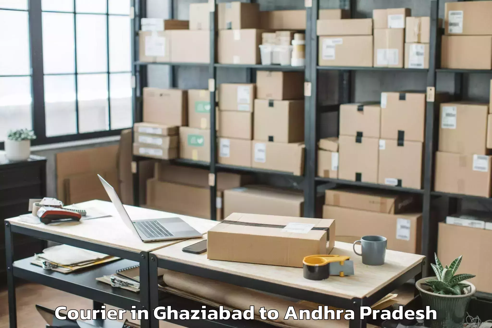 Get Ghaziabad to Vajrapukothuru Courier